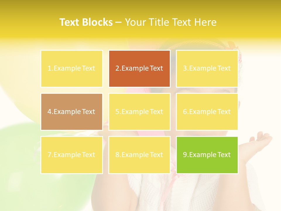 Childhood People Baby PowerPoint Template