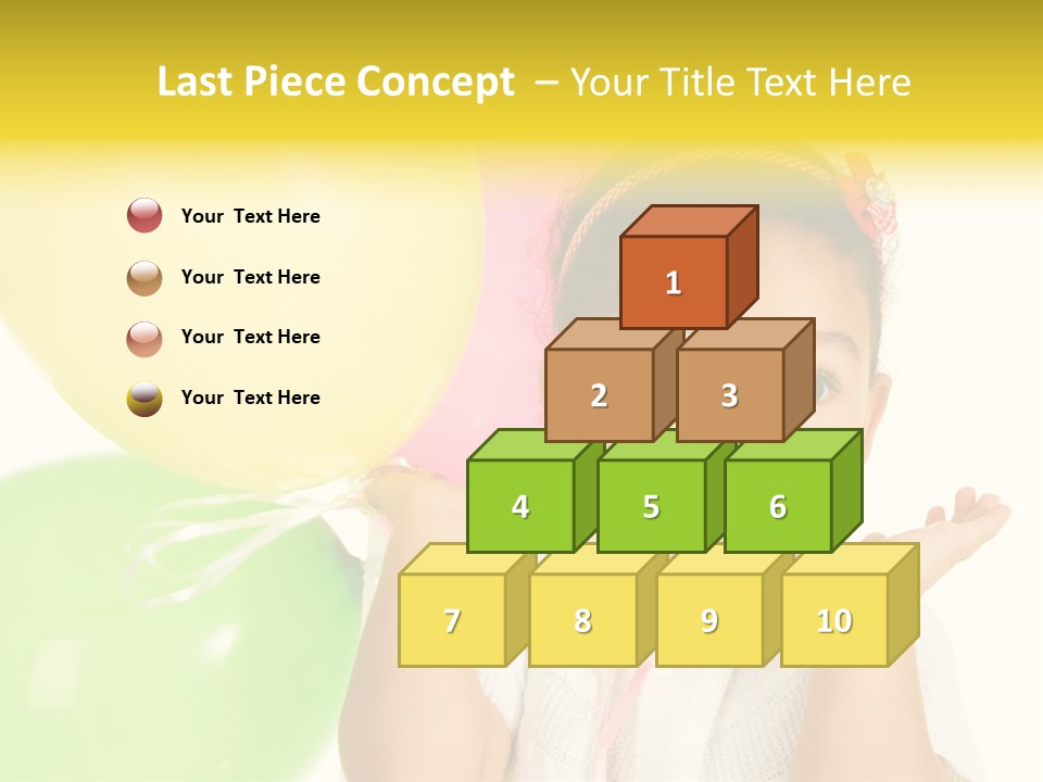 Childhood People Baby PowerPoint Template