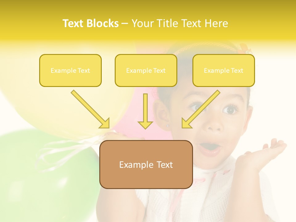 Childhood People Baby PowerPoint Template