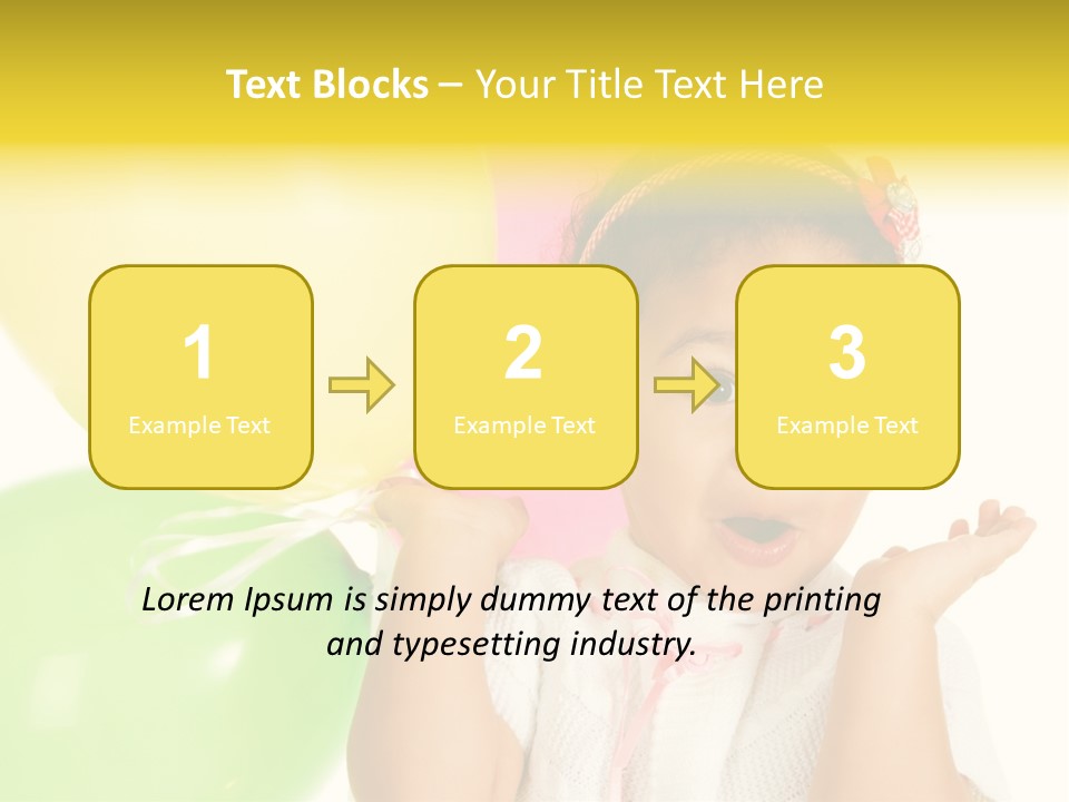 Childhood People Baby PowerPoint Template