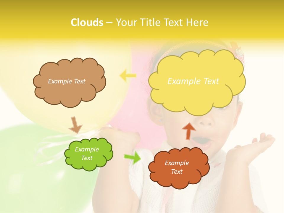 Childhood People Baby PowerPoint Template