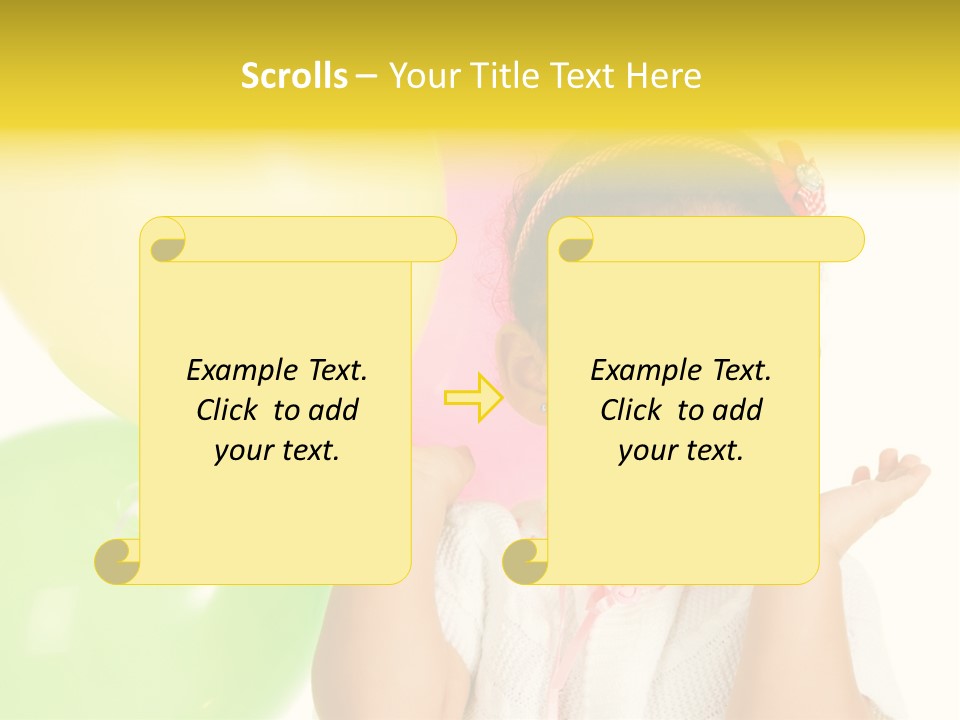 Childhood People Baby PowerPoint Template