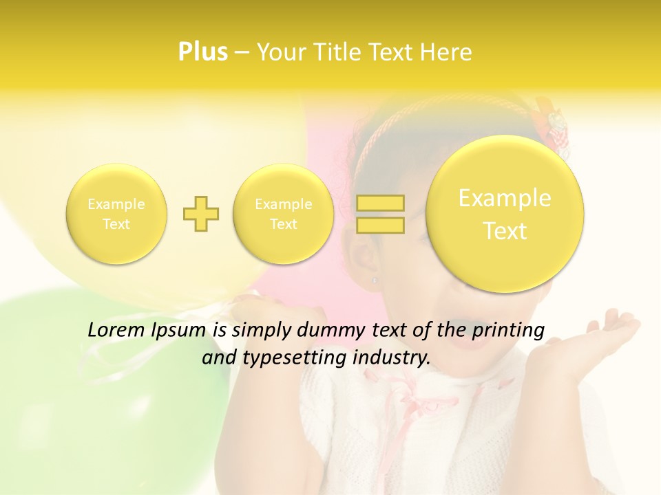 Childhood People Baby PowerPoint Template