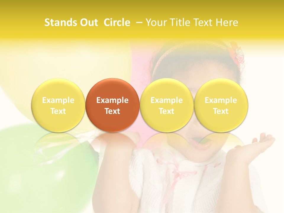Childhood People Baby PowerPoint Template