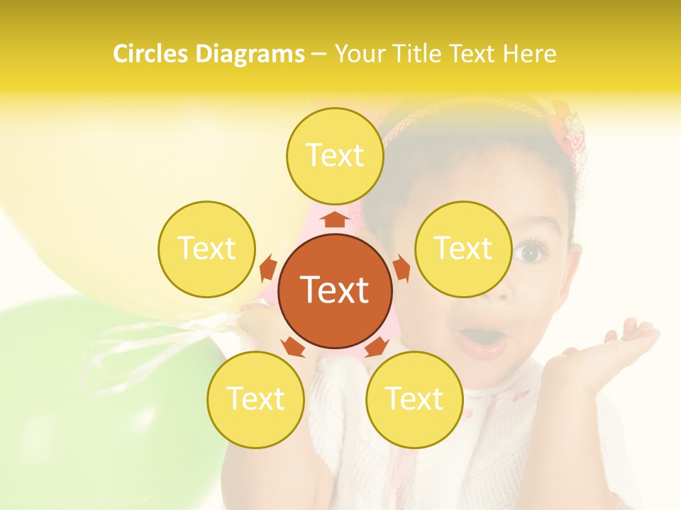 Childhood People Baby PowerPoint Template