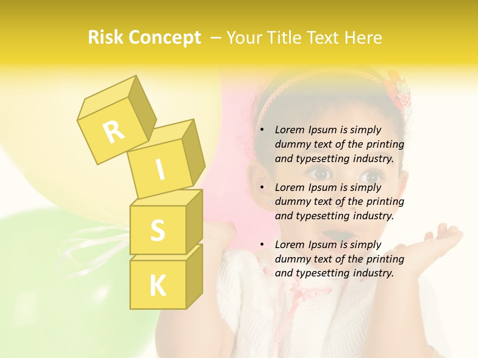 Childhood People Baby PowerPoint Template