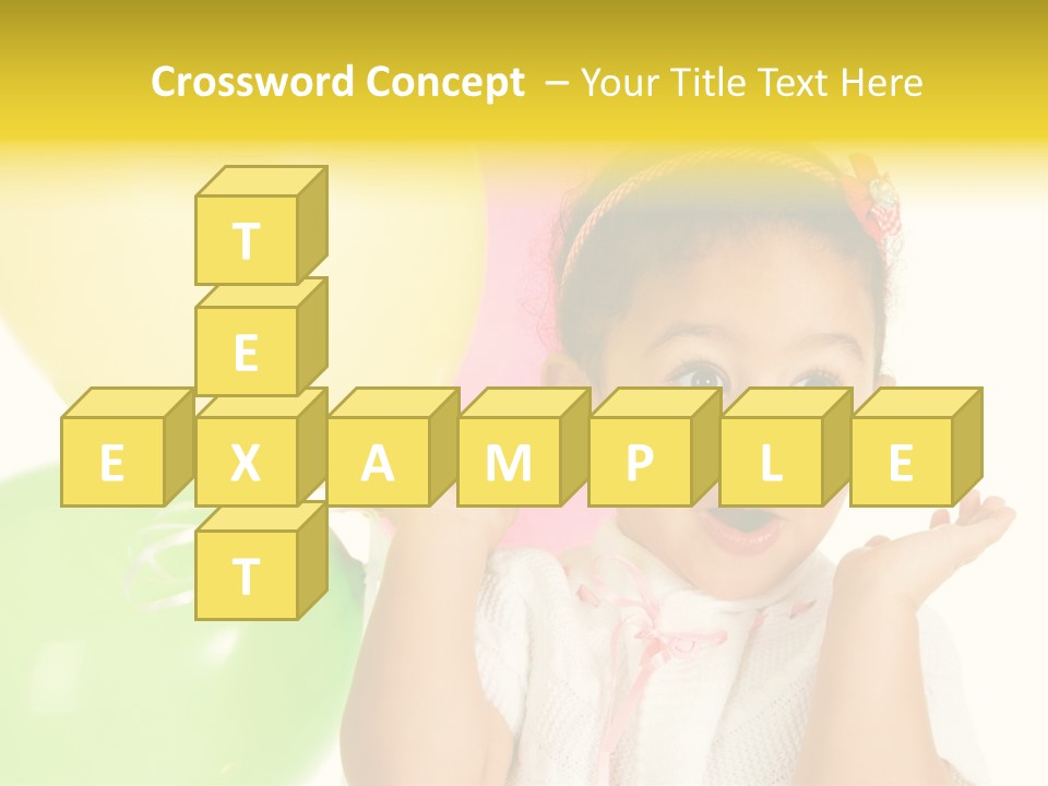 Childhood People Baby PowerPoint Template