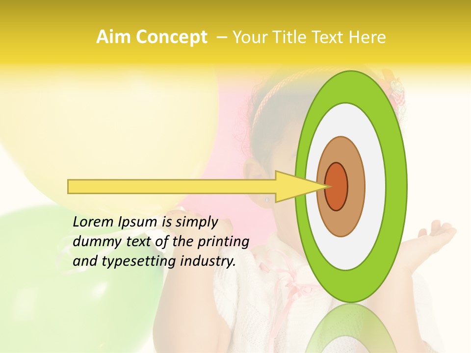 Childhood People Baby PowerPoint Template