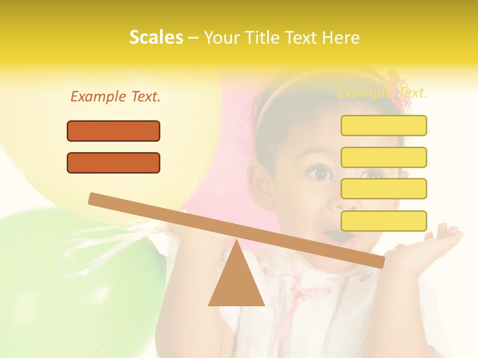 Childhood People Baby PowerPoint Template