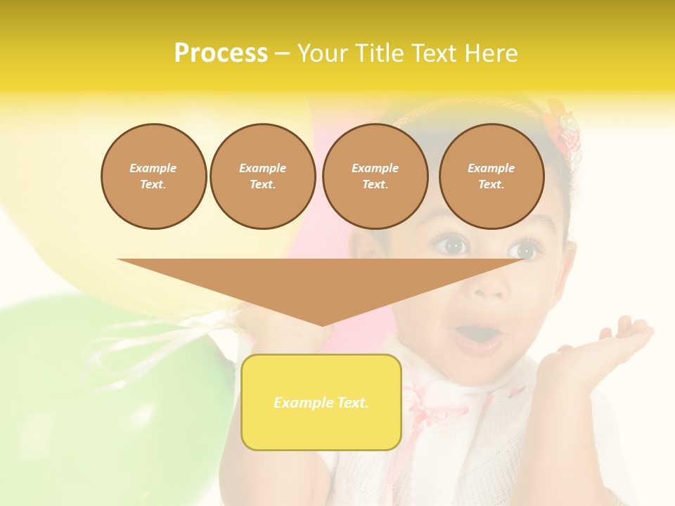 Childhood People Baby PowerPoint Template