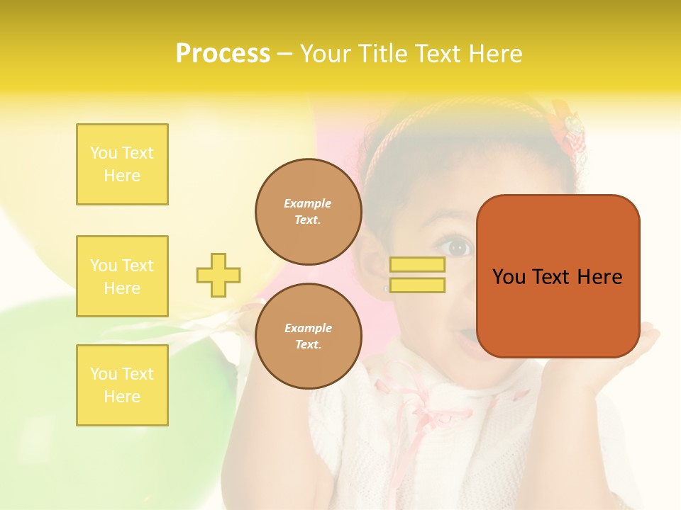 Childhood People Baby PowerPoint Template