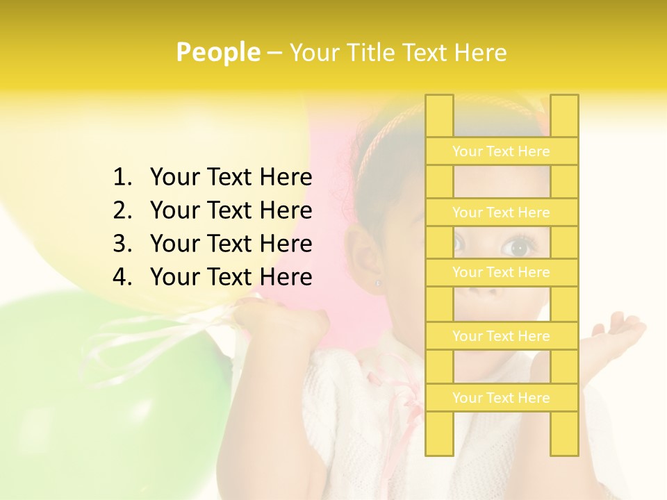 Childhood People Baby PowerPoint Template