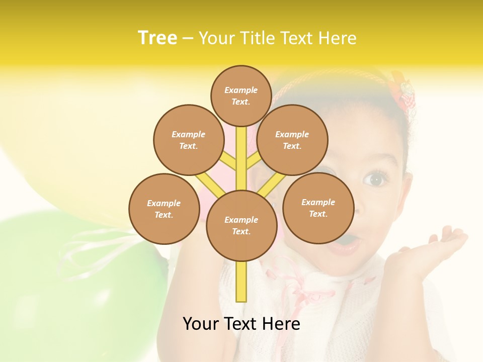 Childhood People Baby PowerPoint Template