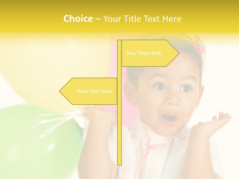 Childhood People Baby PowerPoint Template