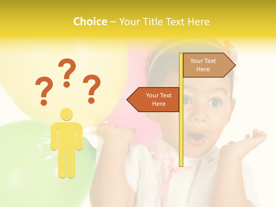 Childhood People Baby PowerPoint Template