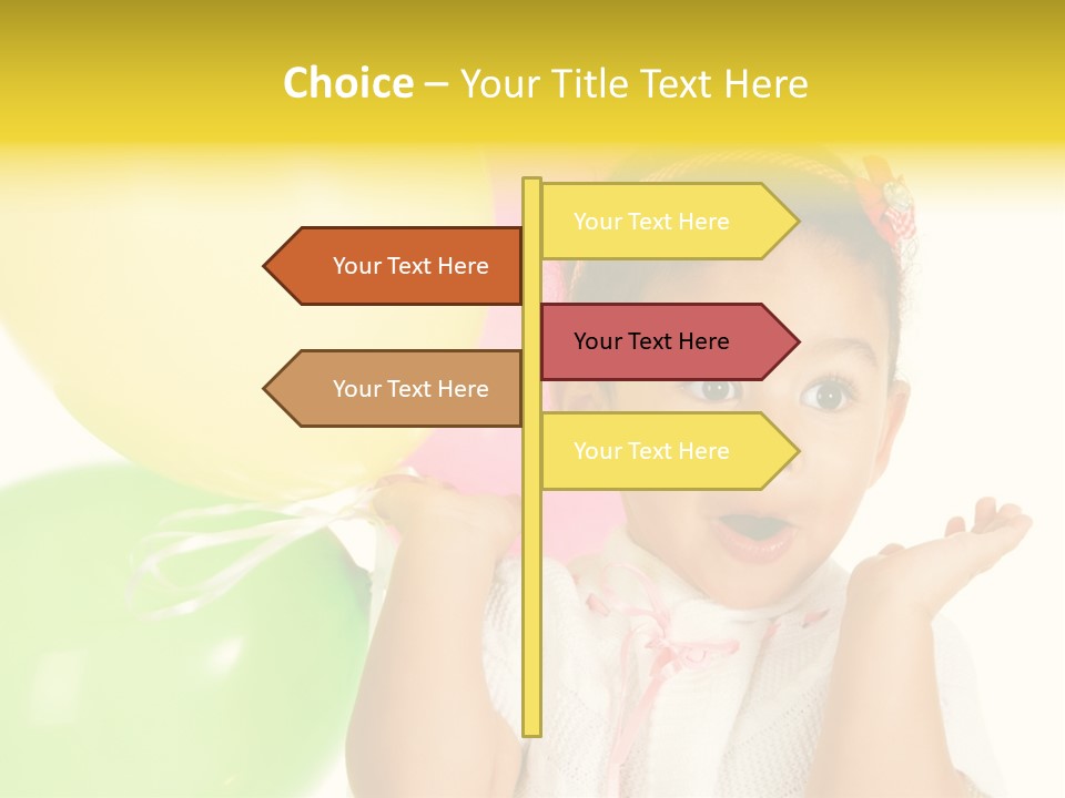 Childhood People Baby PowerPoint Template