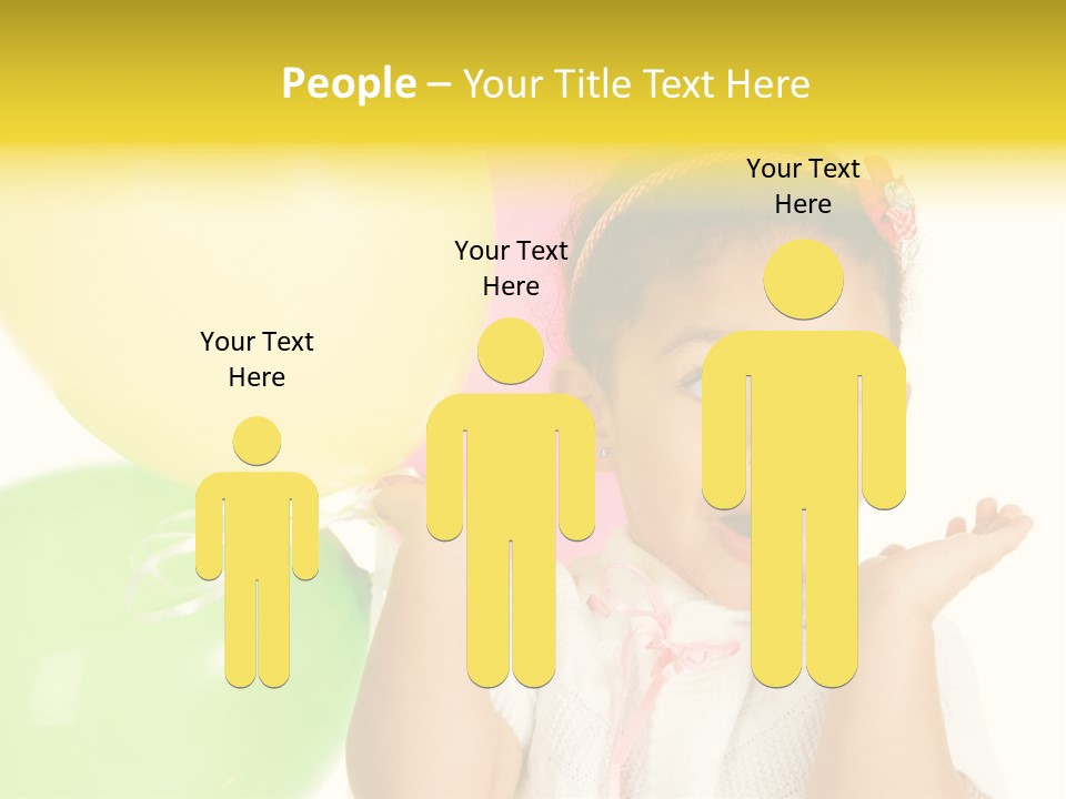 Childhood People Baby PowerPoint Template