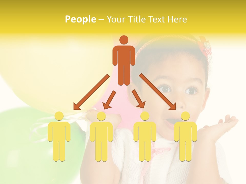 Childhood People Baby PowerPoint Template