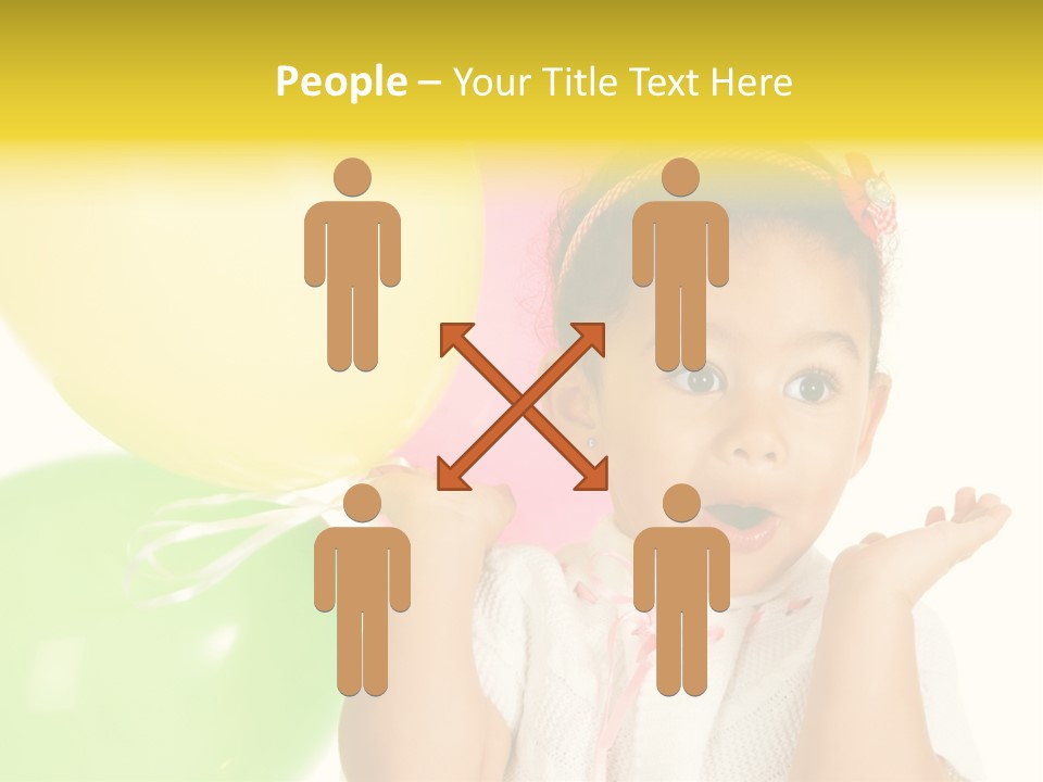 Childhood People Baby PowerPoint Template