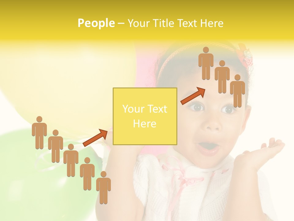 Childhood People Baby PowerPoint Template