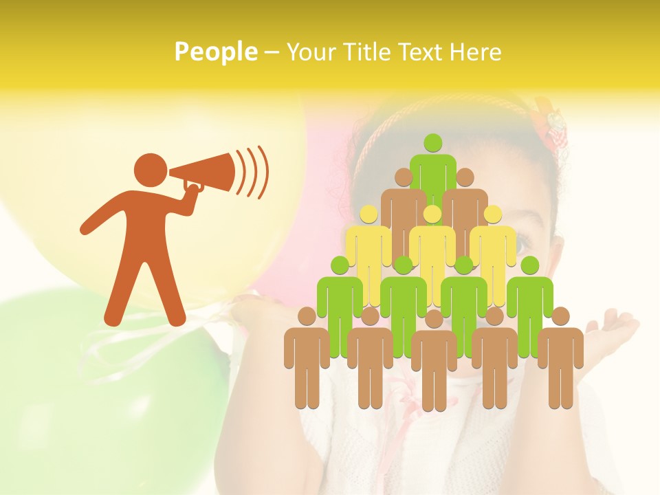 Childhood People Baby PowerPoint Template