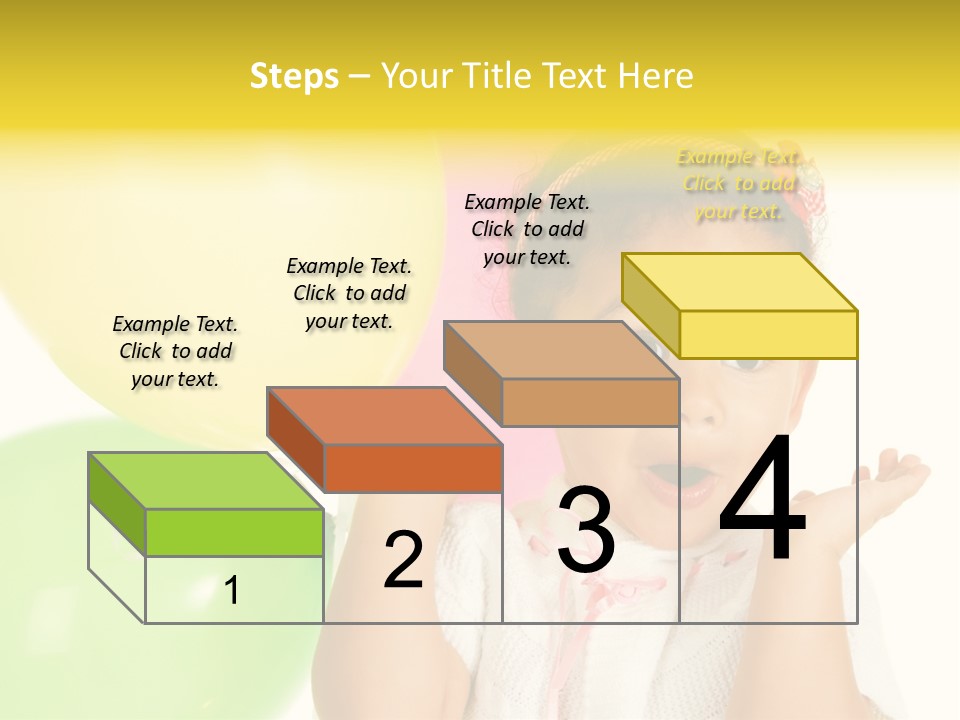 Childhood People Baby PowerPoint Template