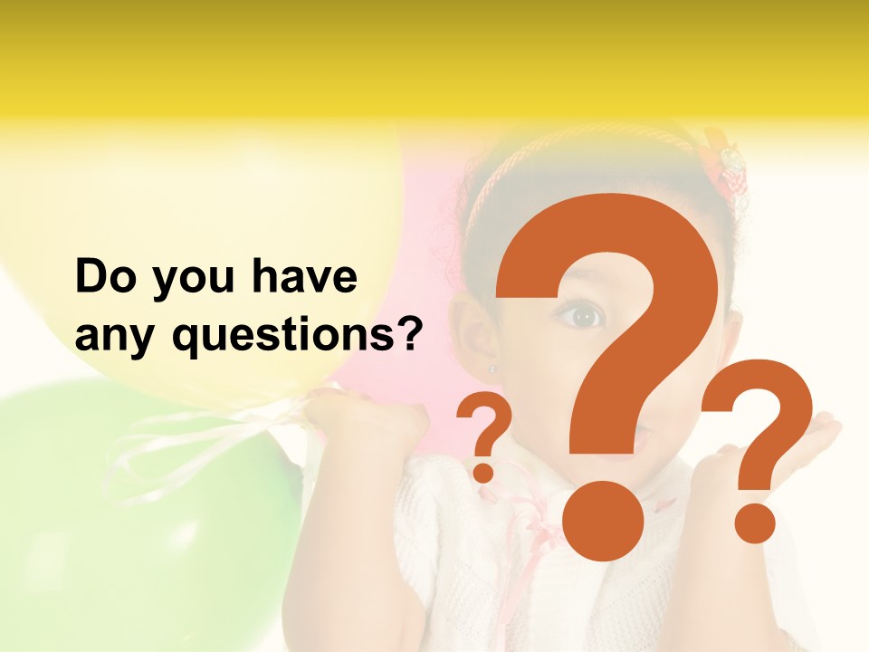 Childhood People Baby PowerPoint Template