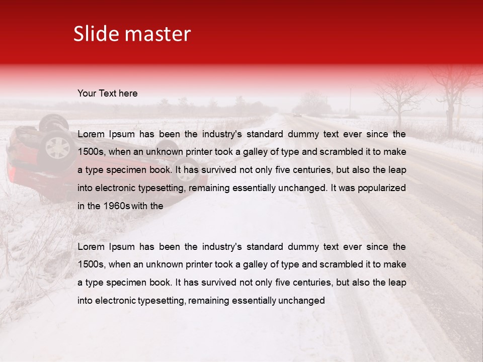 Insurance Transportation Rubber PowerPoint Template