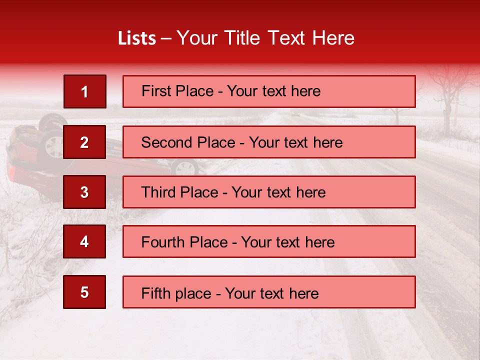 Insurance Transportation Rubber PowerPoint Template