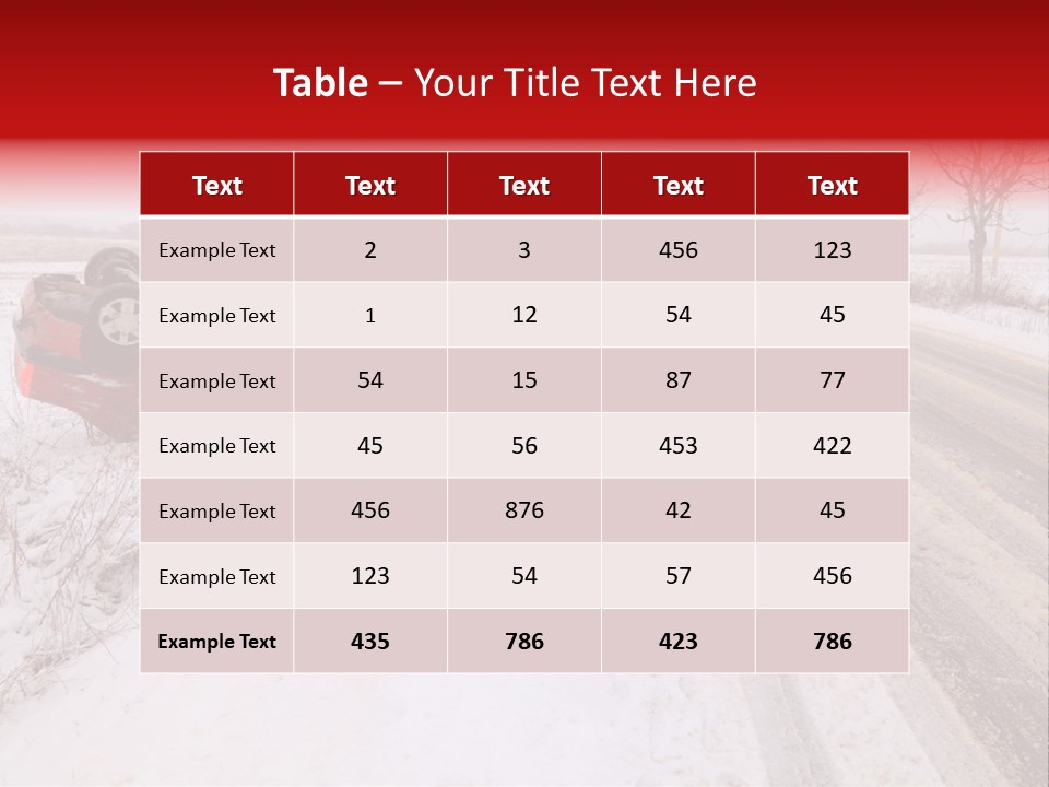 Insurance Transportation Rubber PowerPoint Template