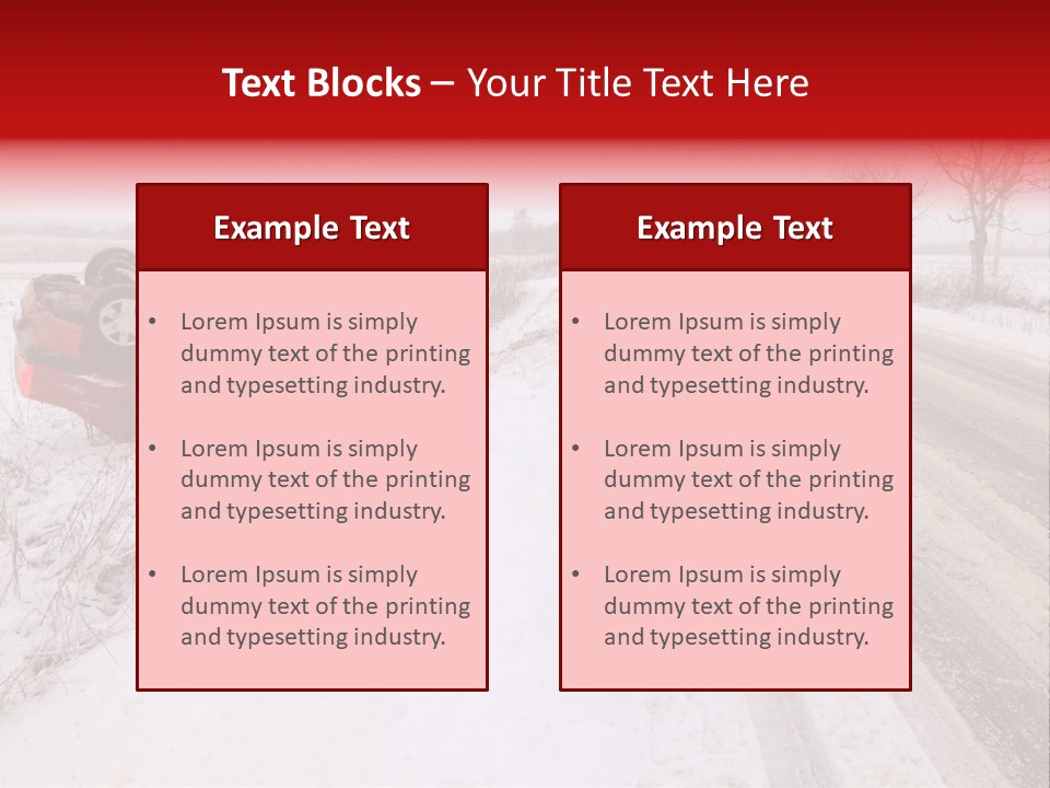 Insurance Transportation Rubber PowerPoint Template