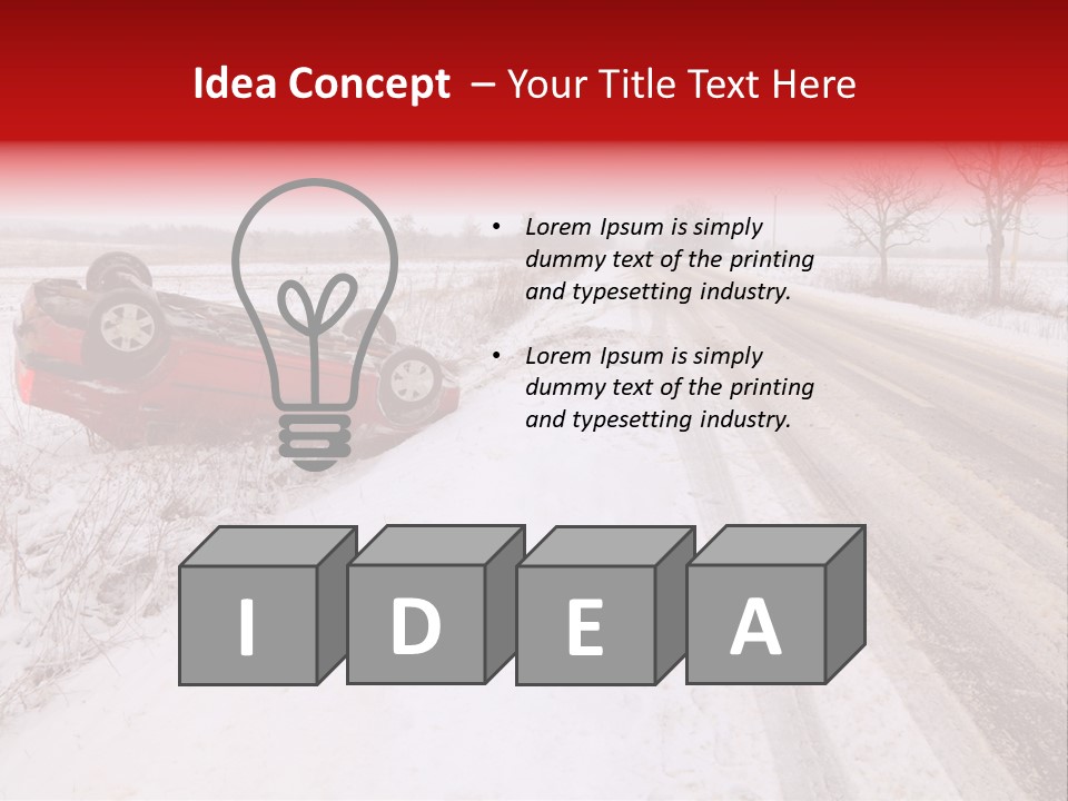 Insurance Transportation Rubber PowerPoint Template