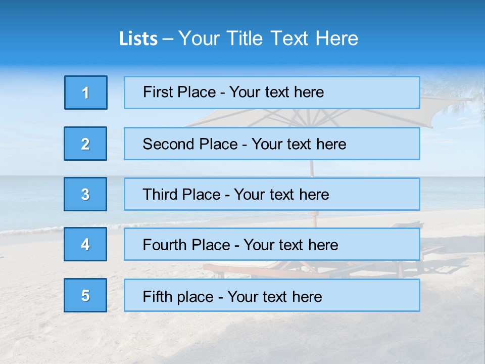 Travel Island Paradise PowerPoint Template