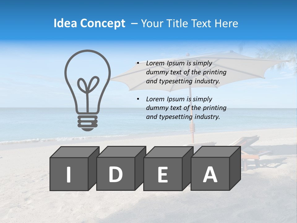 Travel Island Paradise PowerPoint Template