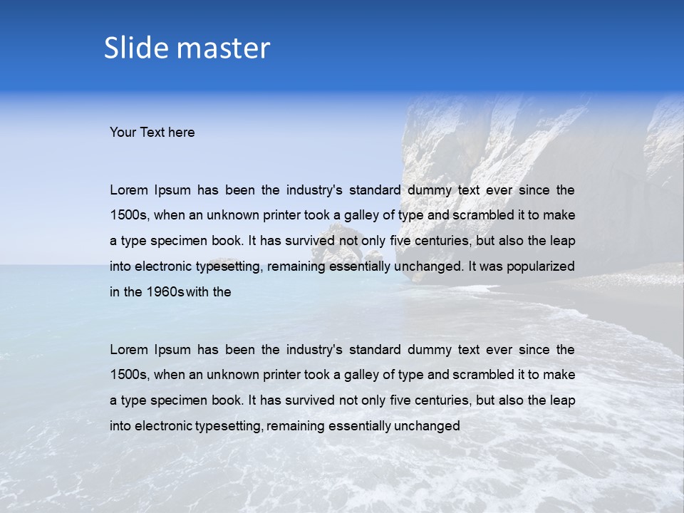 Aphrodite Stone Paphos PowerPoint Template