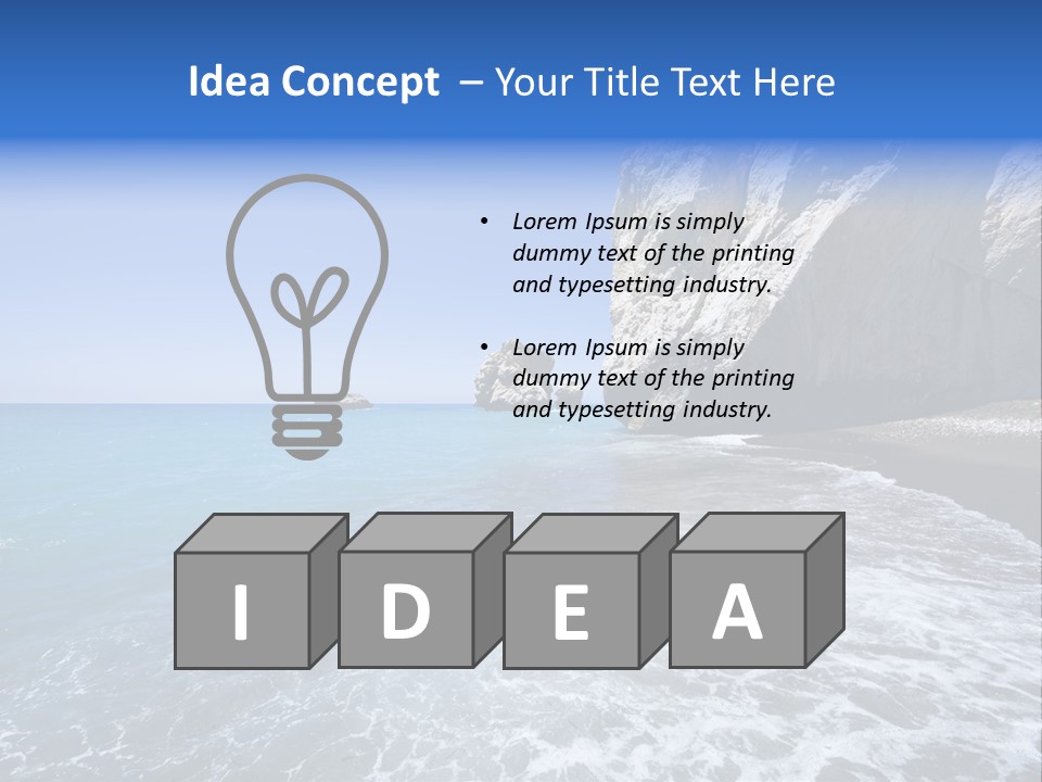 Aphrodite Stone Paphos PowerPoint Template