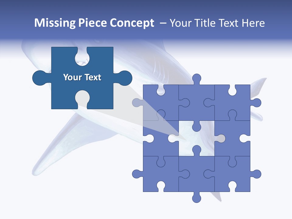 Fins Stroke Artwork PowerPoint Template