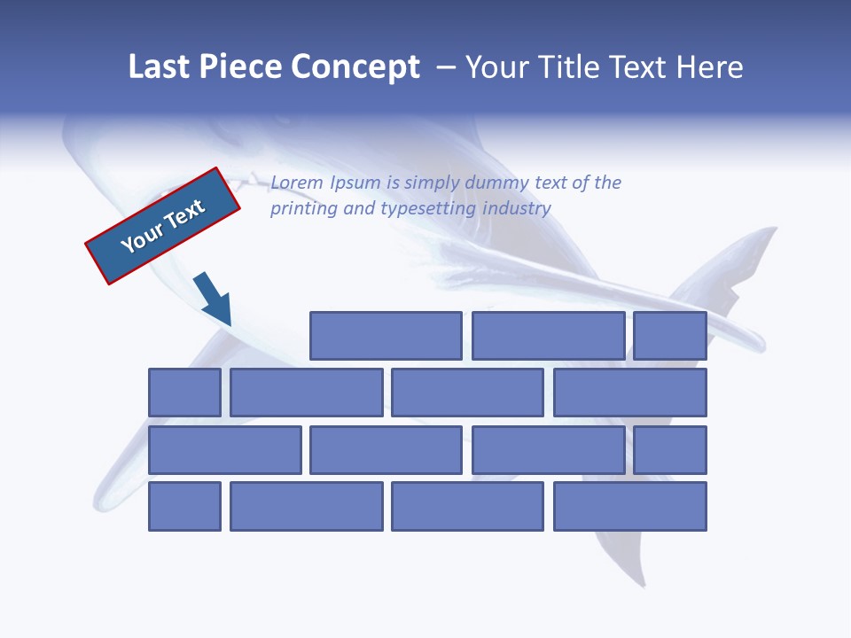 Fins Stroke Artwork PowerPoint Template