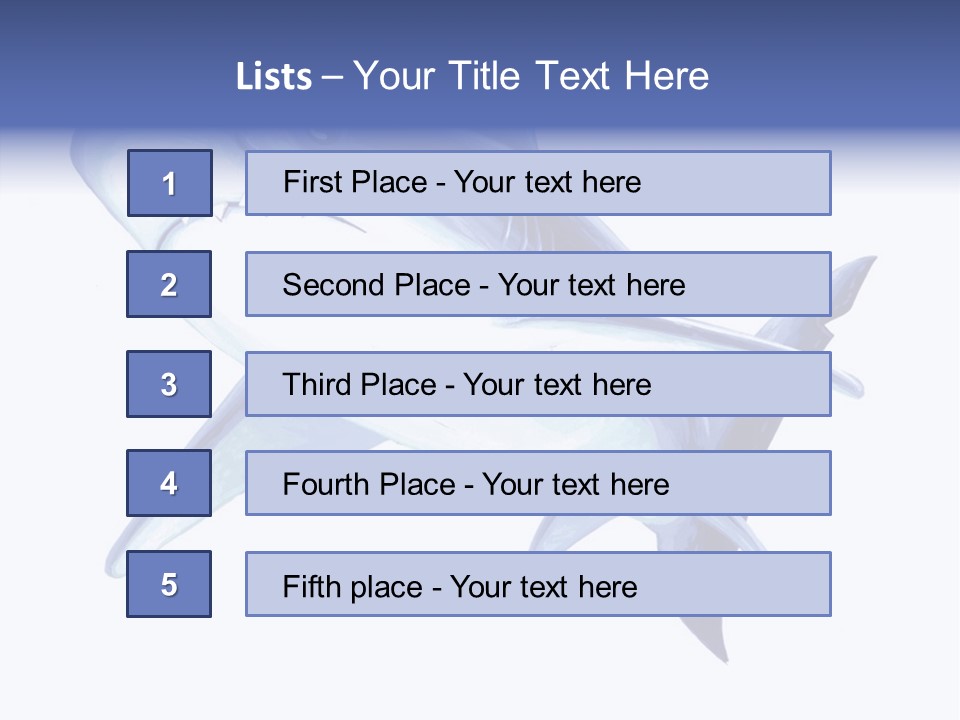 Fins Stroke Artwork PowerPoint Template