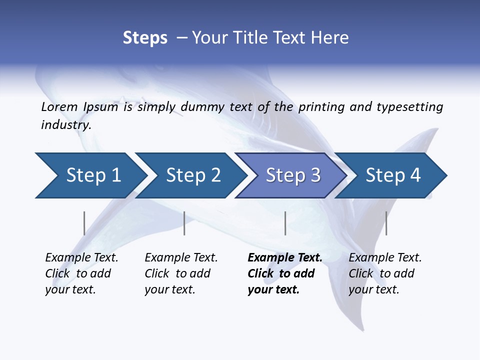 Fins Stroke Artwork PowerPoint Template