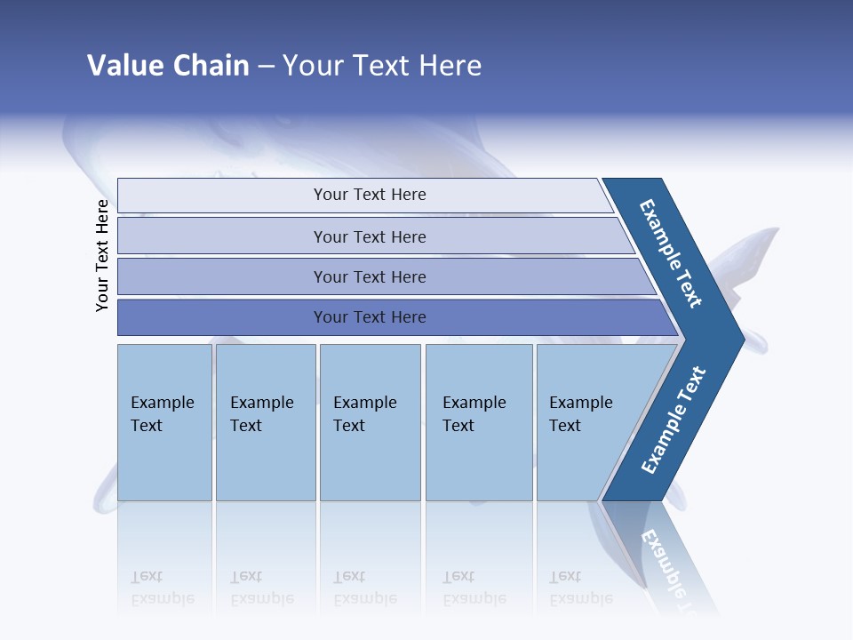 Fins Stroke Artwork PowerPoint Template