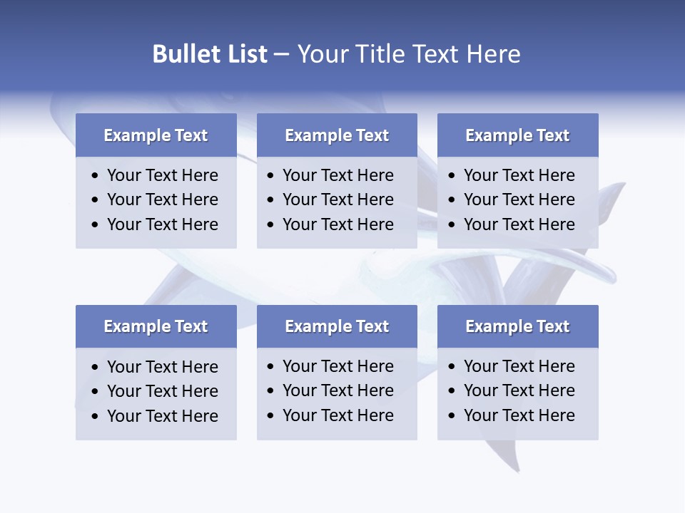 Fins Stroke Artwork PowerPoint Template