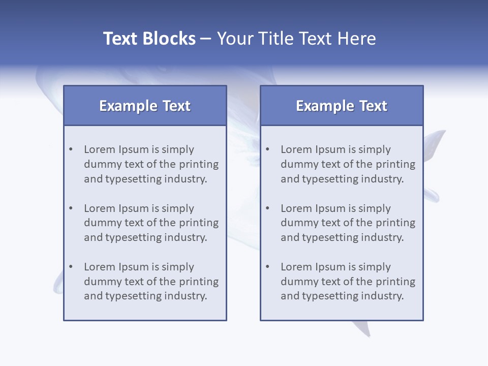 Fins Stroke Artwork PowerPoint Template