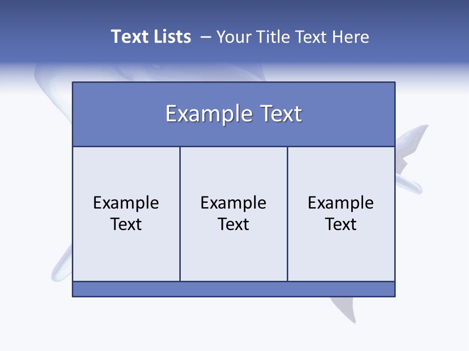 Fins Stroke Artwork PowerPoint Template
