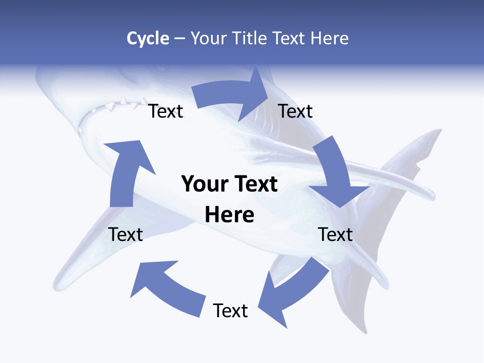 Fins Stroke Artwork PowerPoint Template