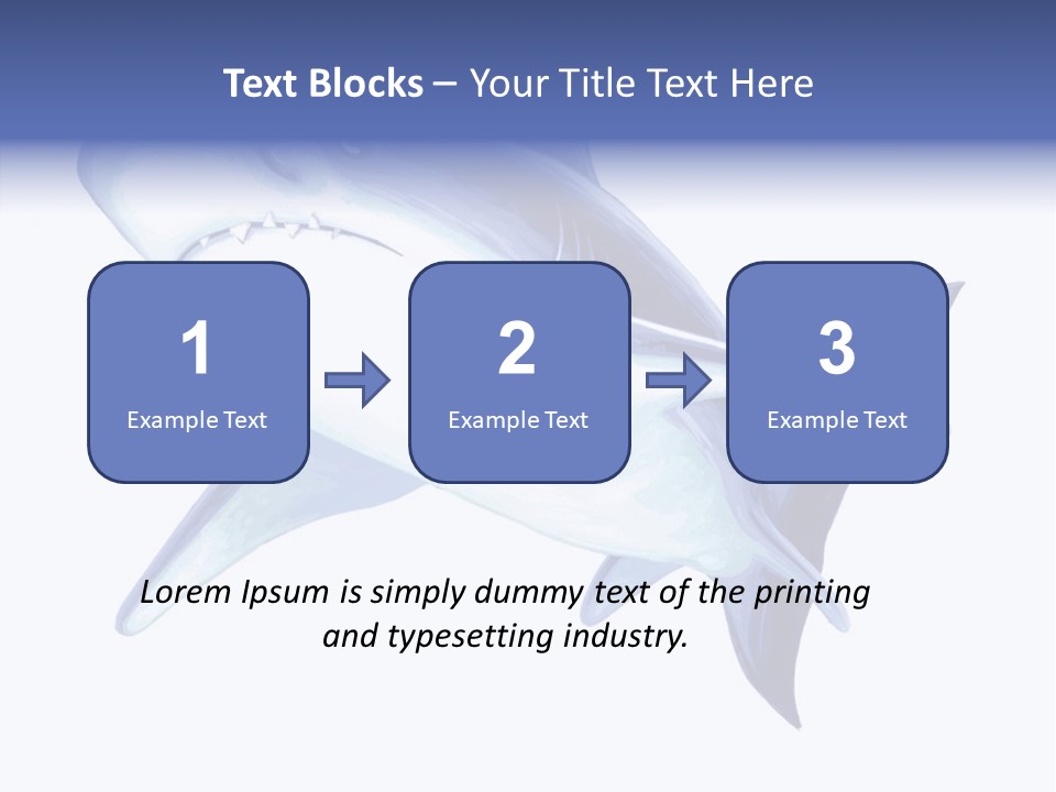 Fins Stroke Artwork PowerPoint Template