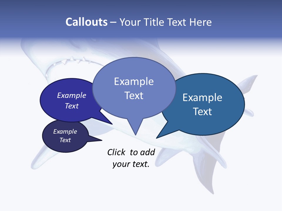 Fins Stroke Artwork PowerPoint Template