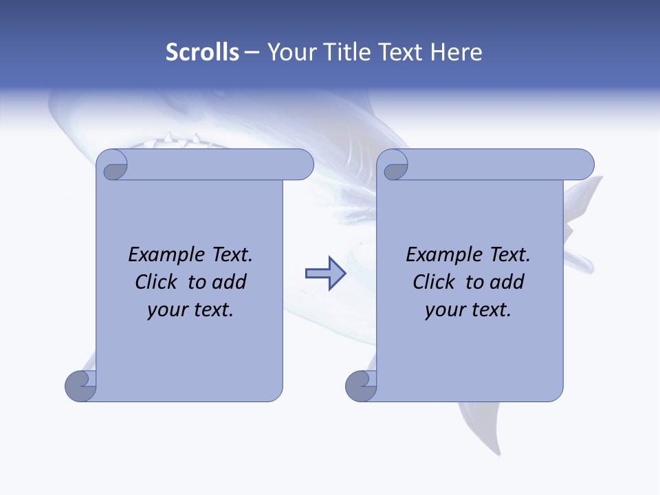 Fins Stroke Artwork PowerPoint Template