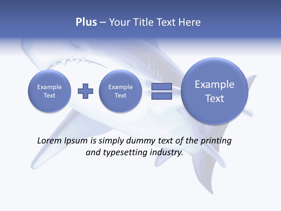Fins Stroke Artwork PowerPoint Template