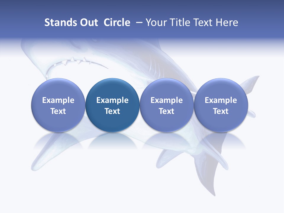 Fins Stroke Artwork PowerPoint Template